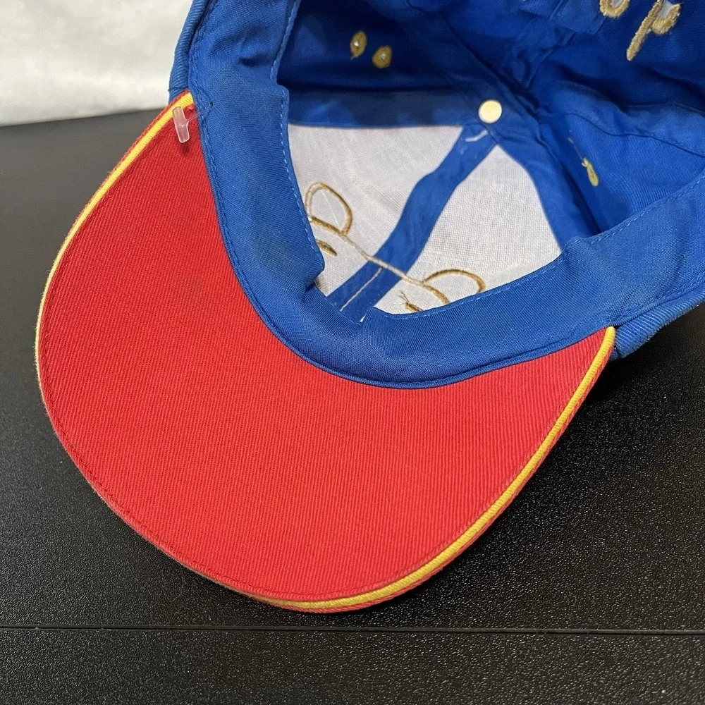 Vtg Disney Winnie Pooh Face Bear Hat Baseball Cap Disney Youth Kids Child Size